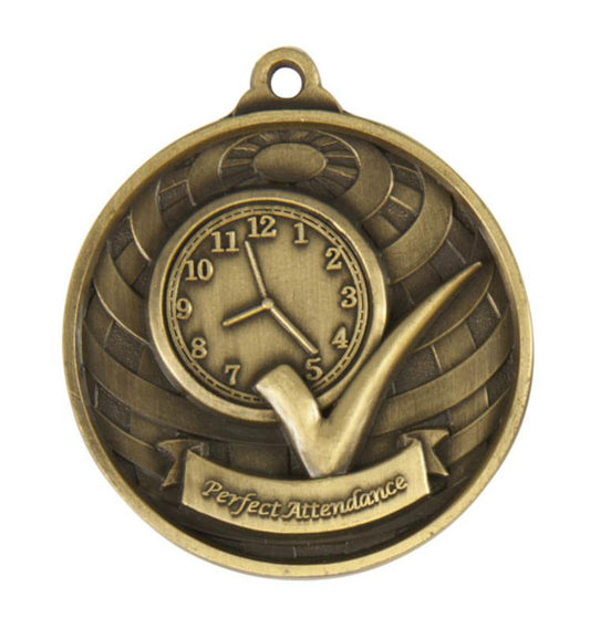 1073-51G Global Medal-Perfect Attendance 5cm