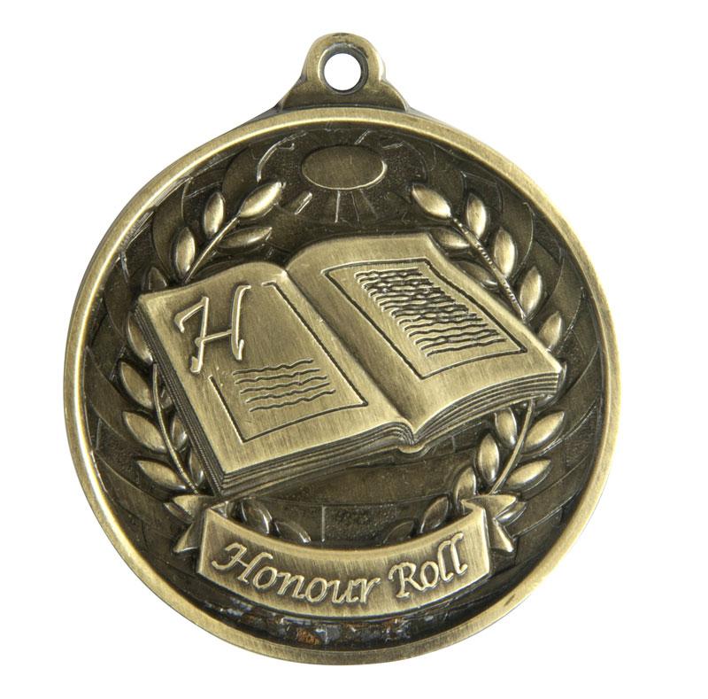 1073-53G Global Medal-Honour Roll 5cm