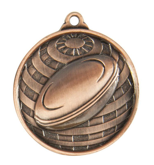 1073-6BR Global Medal-Rugby 5cm