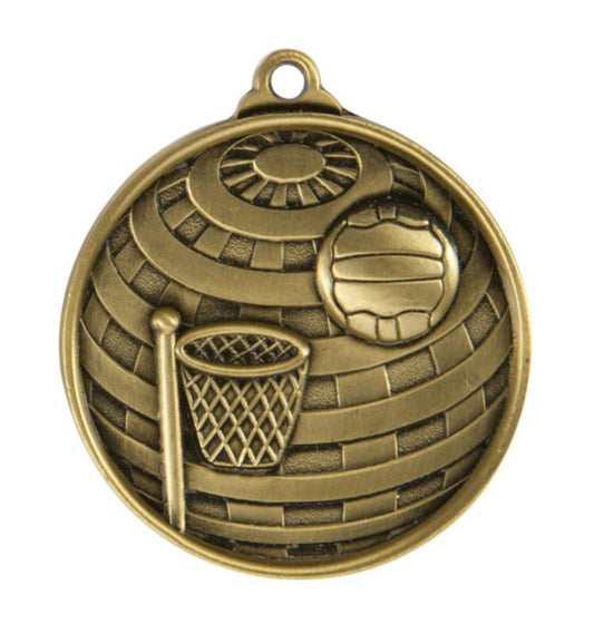 1073-8G Global Medal-Netball 5cm