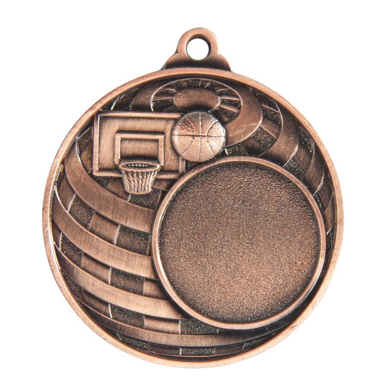 1073C-7BR Global Medal -Basketball + 25mm insert 5cm