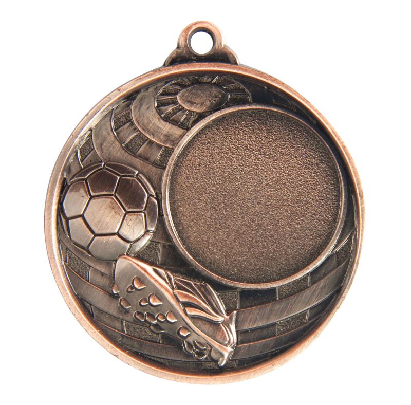 1073C-9BR Global Medal -Football + 25mm insert 5cm