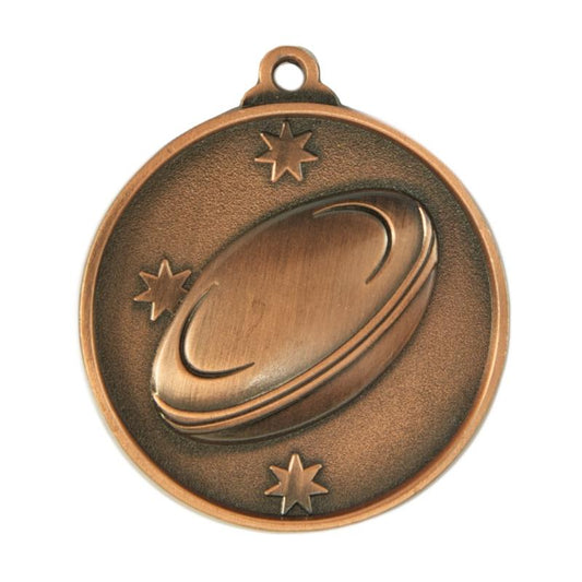1075-6BR Southern Cross Medal-Rugby 5cm
