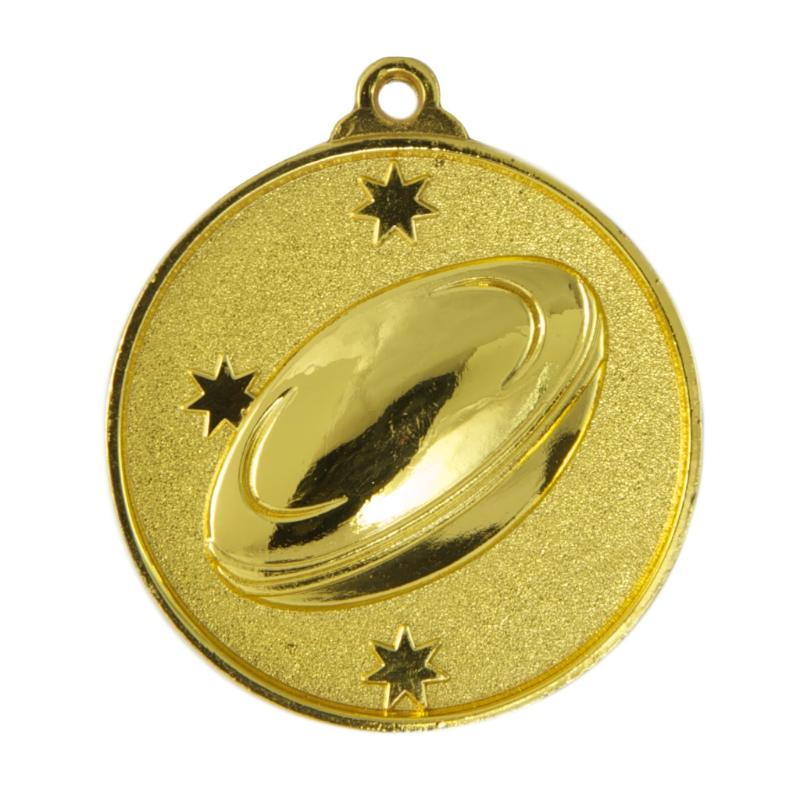 1075-6GVP Southern Cross Medal-Rugby 5cm