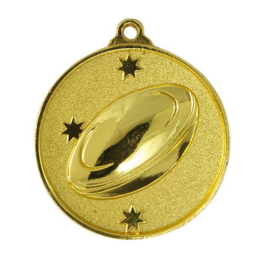 1075-6GVP Southern Cross Medal-Rugby 5cm