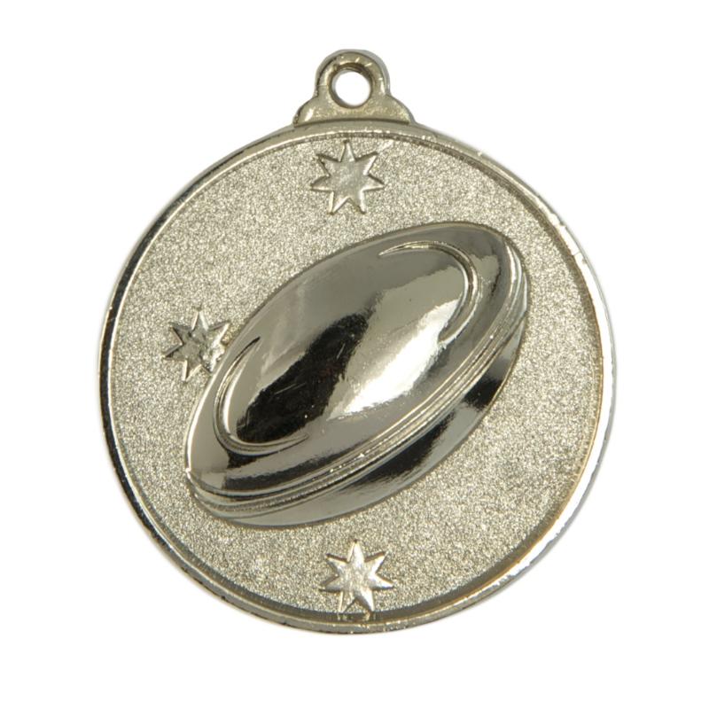 1075-6SVP Southern Cross Medal-Rugby 5cm