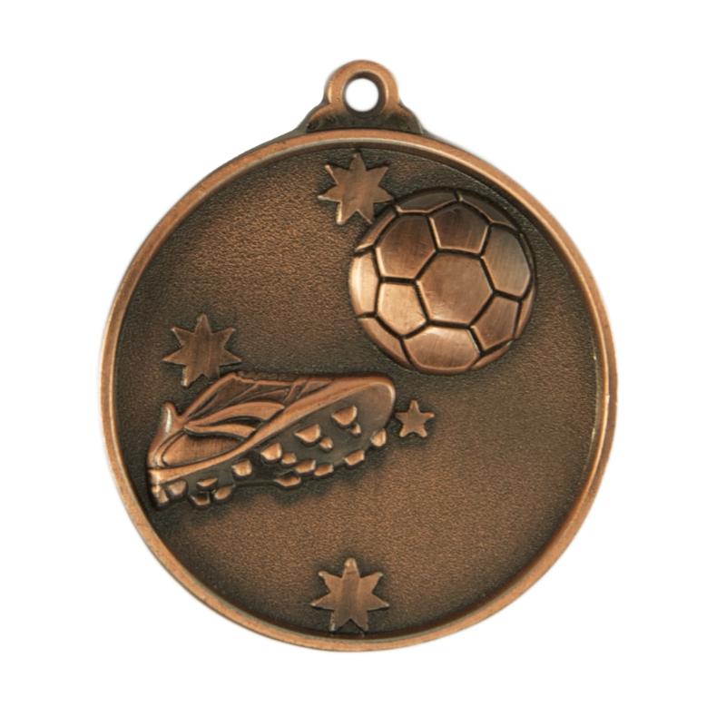 1075-9BR Southern Cross Medal-Football 5cm