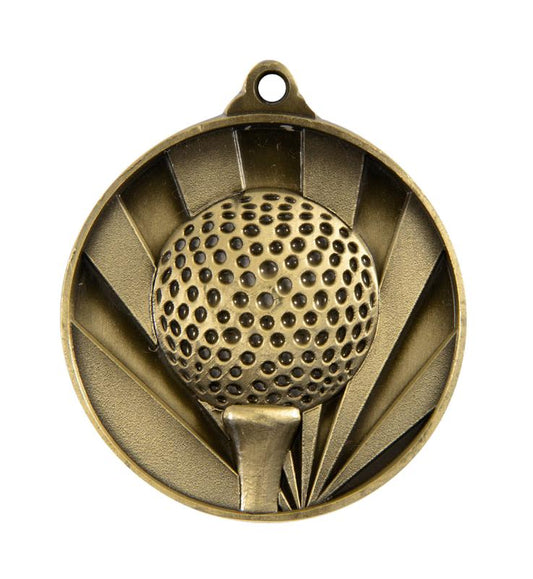 1076-10G Sunrise Medal-Golf 5cm