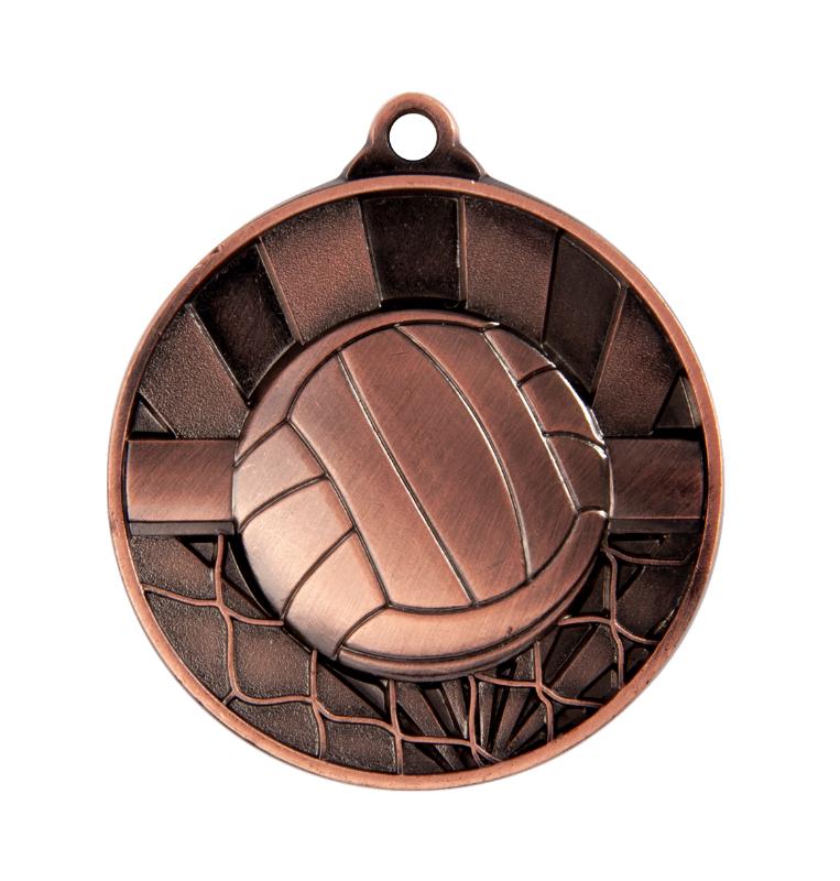 1076-13BR Sunrise Medal-Volleyball 5cm