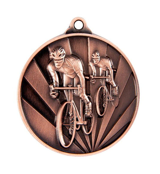 1076-14BR Sunrise Medal-Cycling 5cm