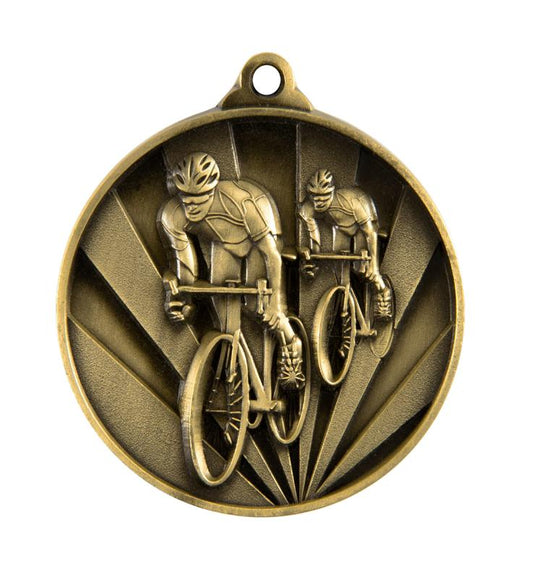 1076-14G Sunrise Medal-Cycling 5cm