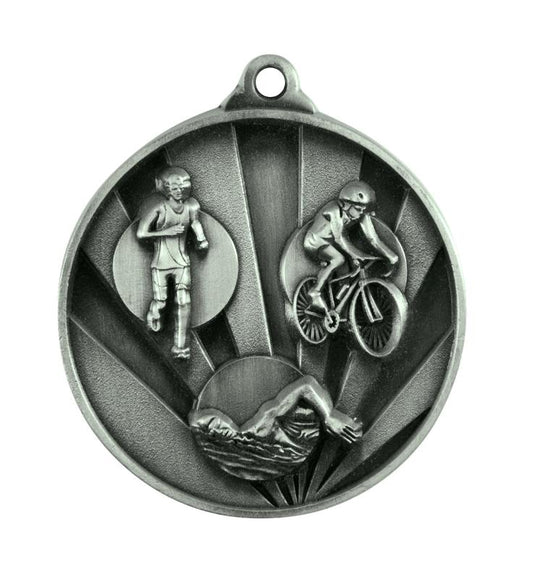 1076-15S Sunrise Medal-Triathlon 5cm