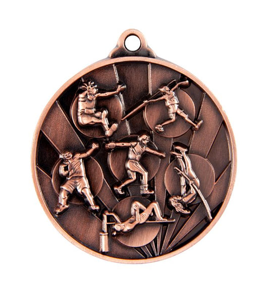 1076-16BR Sunrise Medal-Athletics Field 5cm