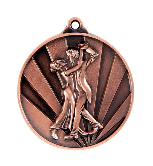 1076-19BR Sunrise Medal-Dance Couple 5cm