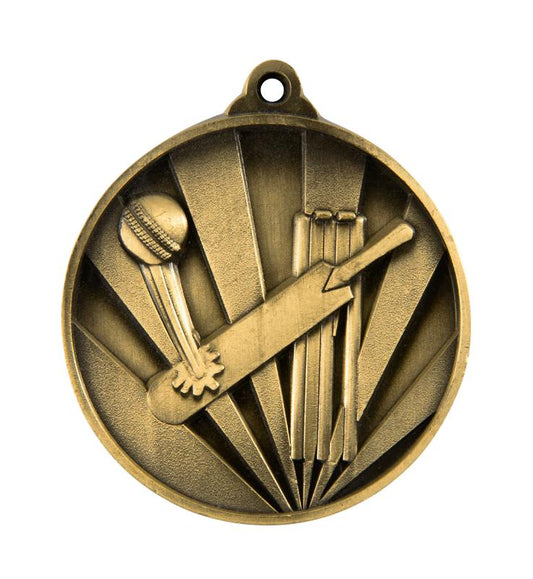 1076-1G Sunrise Medal-Cricket 5cm