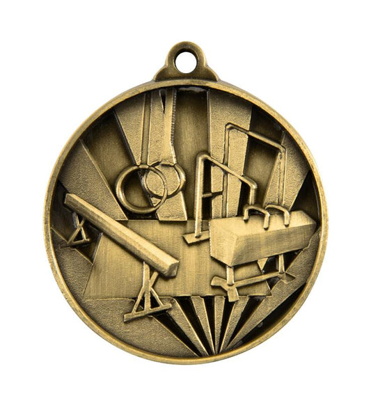 1076-20G Sunrise Medal-Gymnastics 5cm