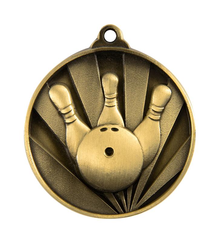 1076-21G Sunrise Medal-Ten Pin 5cm