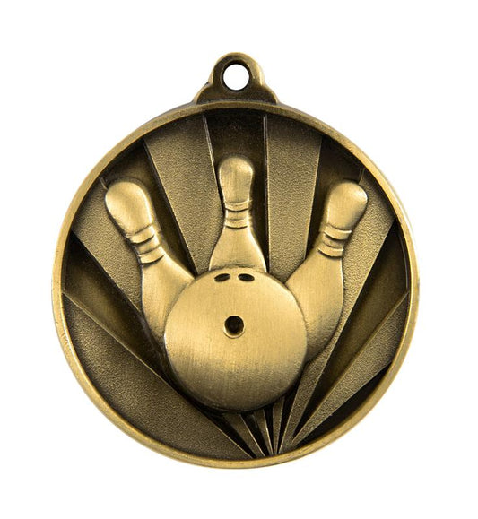 1076-21G Sunrise Medal-Ten Pin 5cm
