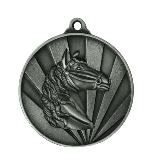 1076-29S Sunrise Medal-Horses 5cm