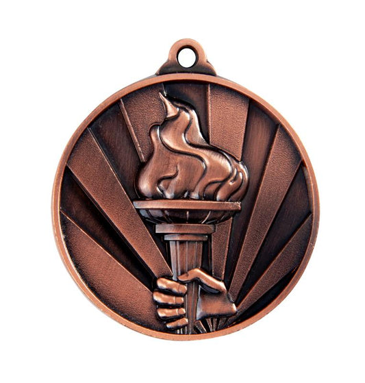 1076-35BR Sunrise Medal-Victory Torch 5cm