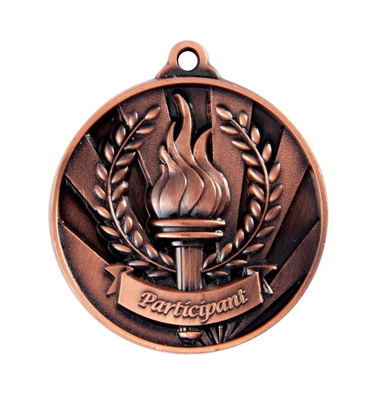 1076-36BR Sunrise Medal-Participant 5cm