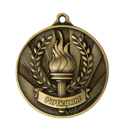 1076-36G Sunrise Medal-Participant 5cm