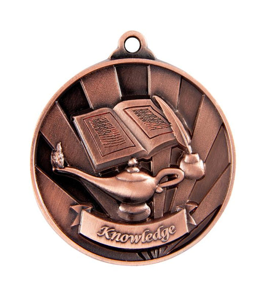 1076-39BR Sunrise Medal-Lamp of Knowledge 5cm