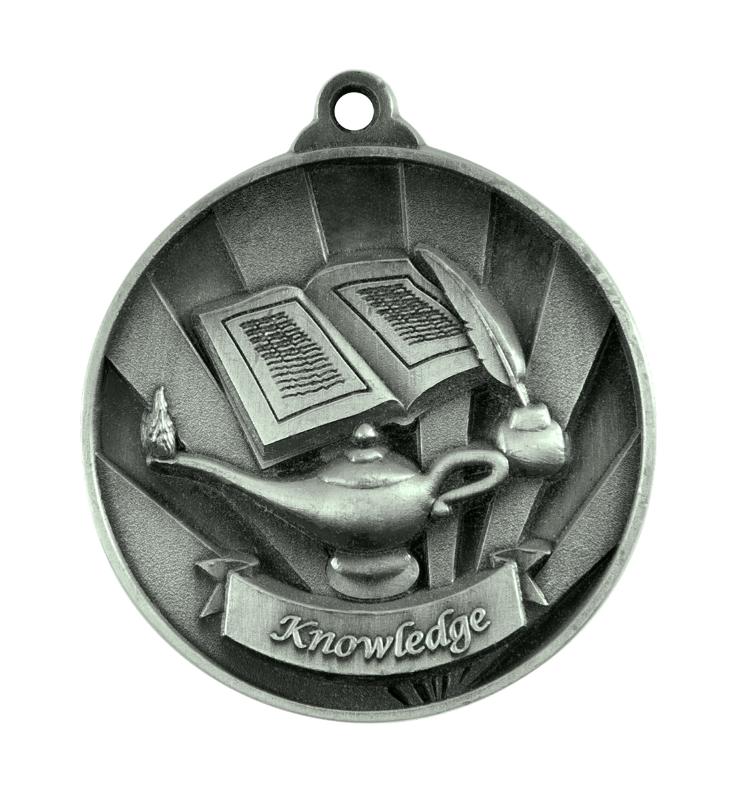 1076-39S Sunrise Medal-Lamp of Knowledge 5cm