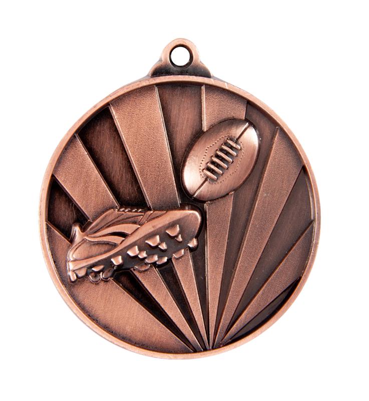 1076-3BR Sunrise Medal-Aussie Rules 5cm