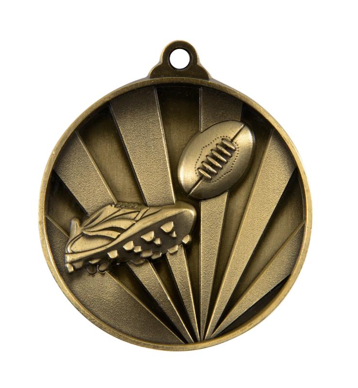 1076-3G Sunrise Medal-Aussie Rules 5cm