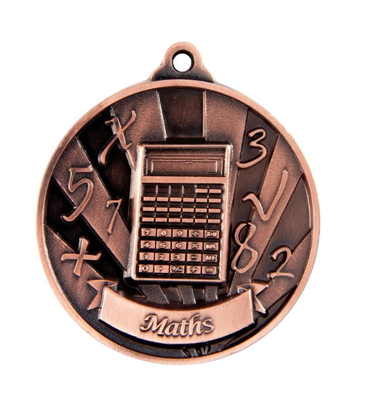 1076-40BR Sunrise Medal-Maths 5cm