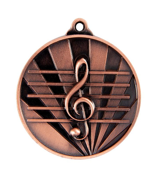 1076-44BR Sunrise Medal-Music 5cm
