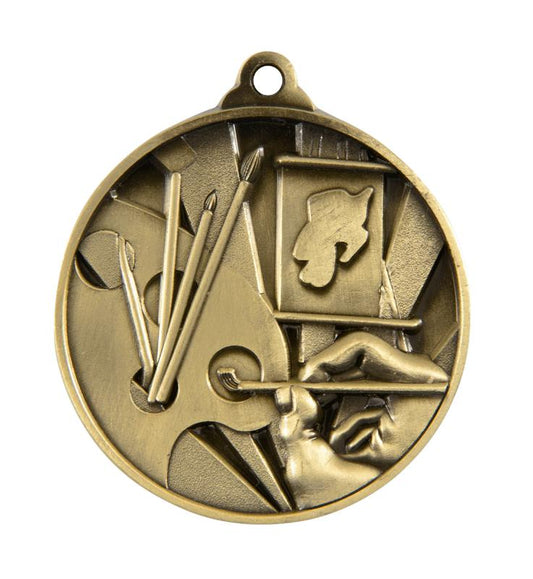 1076-46G Sunrise Medal-Art 5cm