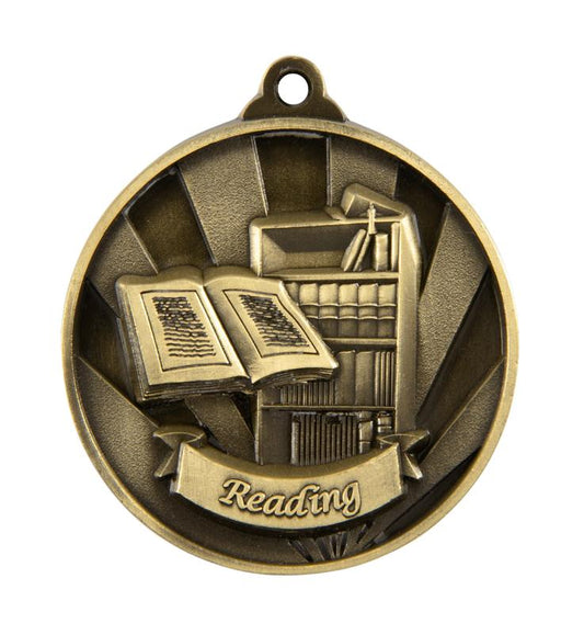 1076-49G Sunrise Medal-Reading 5cm
