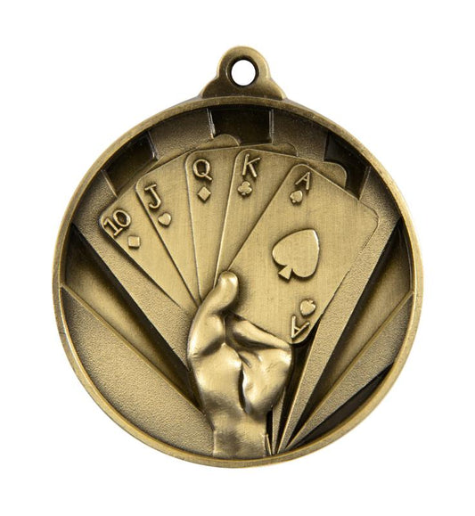 1076-54G Sunrise Medal-Poker 5cm
