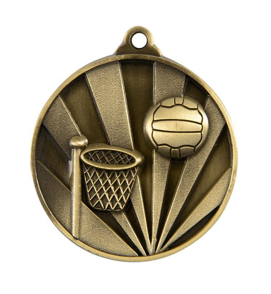 1076-8G Sunrise Medal-Netball 5cm