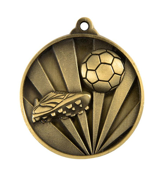 1076-9G Sunrise Medal-Football 5cm