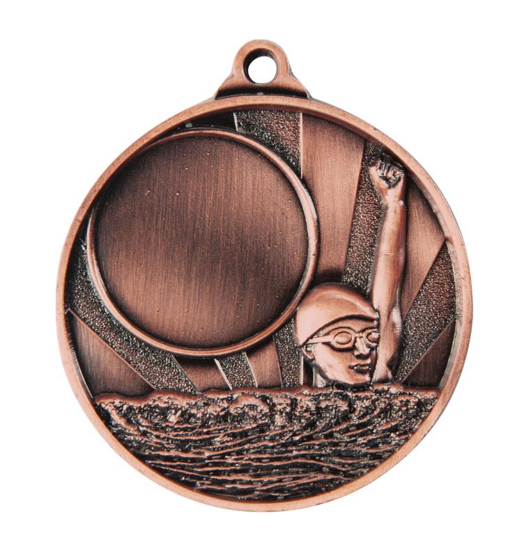 1076C-2BR Sunrise Medal-Swimming+25mm insert 5cm