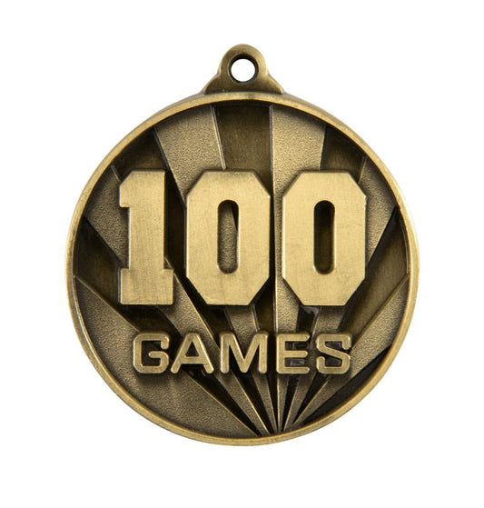 1076G-100G Sunrise Medal-No. Games (100) 5cm