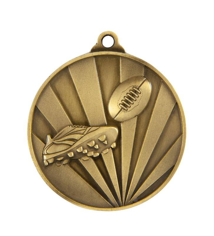 1077-3G Sunrise Medal-Aussie Rules 7cm