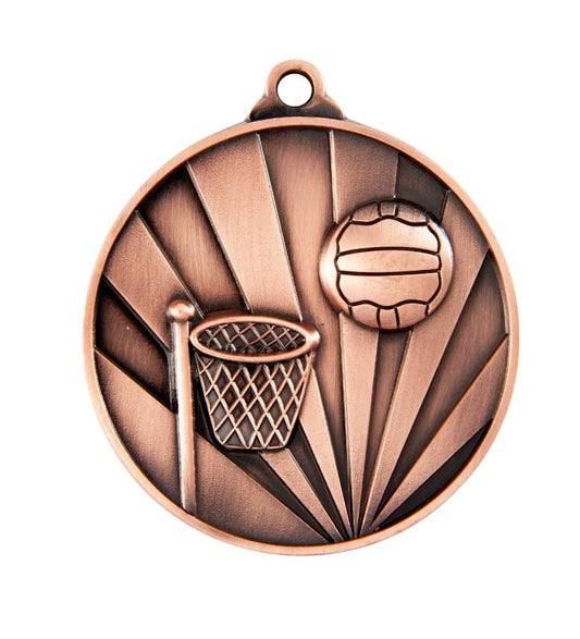 1077-8BR Sunrise Medal-Netball 7cm