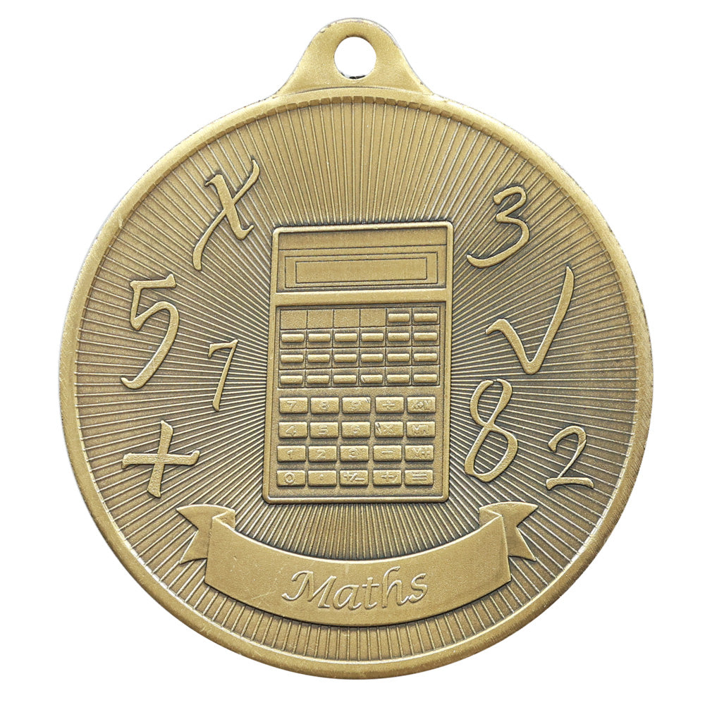 1088-40G Universal Medal-Maths 50mm