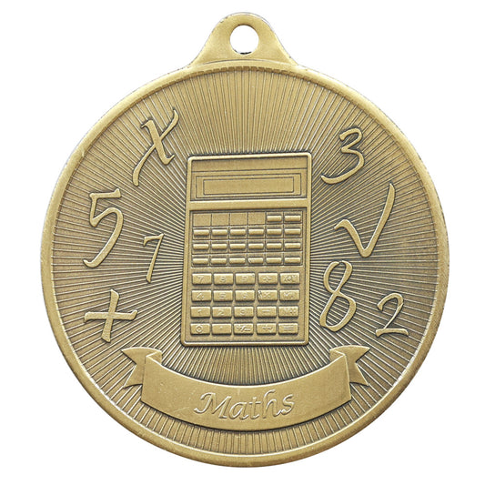 1088-40G Universal Medal-Maths 50mm