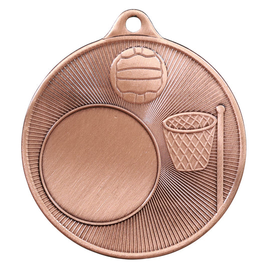 1088C-8BR Universal Medal-Netball 50mm 50mm