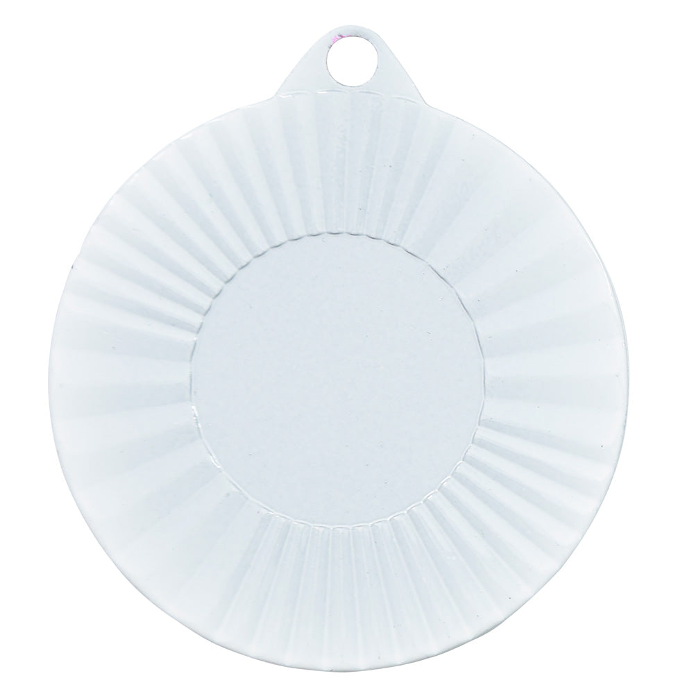 1089WH Coloured Medal-White 50mm