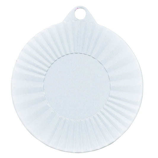 1089WH Coloured Medal-White 50mm