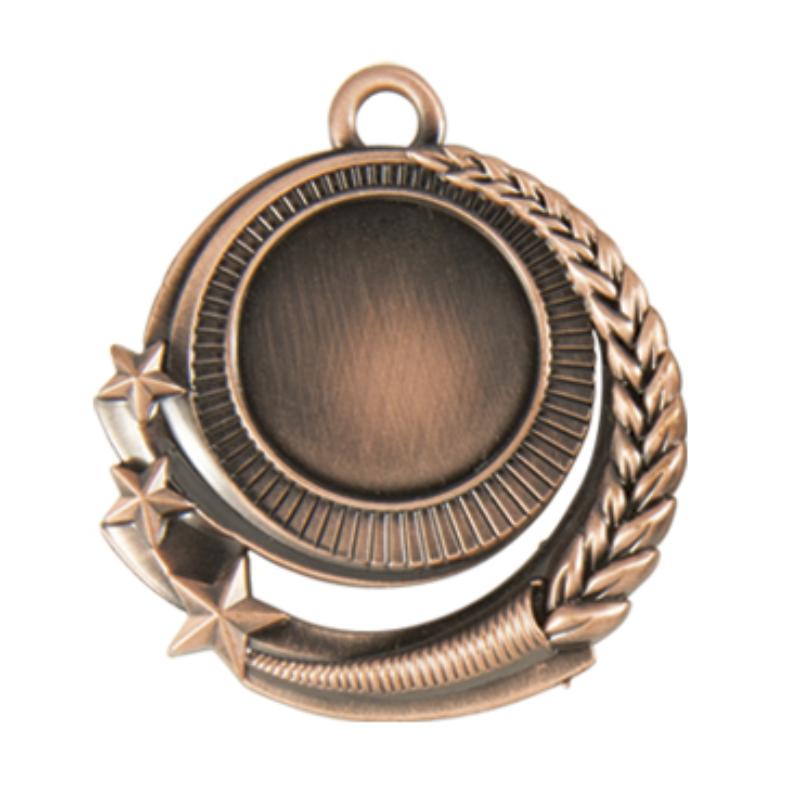 1096BR Star Wreath Medal-25mm insert 5cm