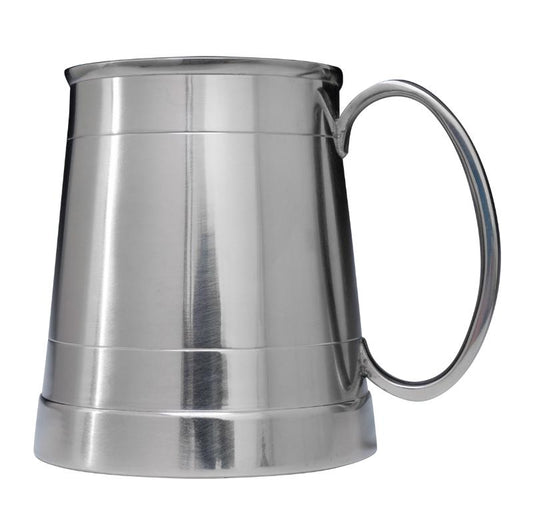 1126B Pewter Finish Medium Tankard 400ml