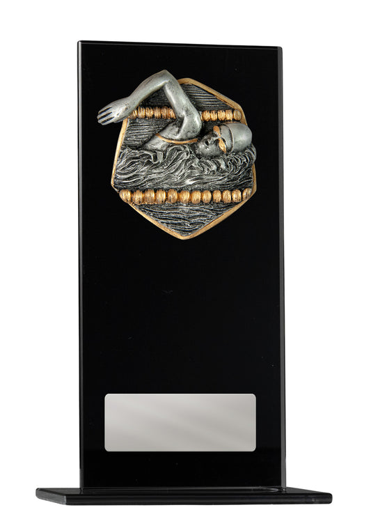 1215BKE-RI2F Black Glass Series-Swimming