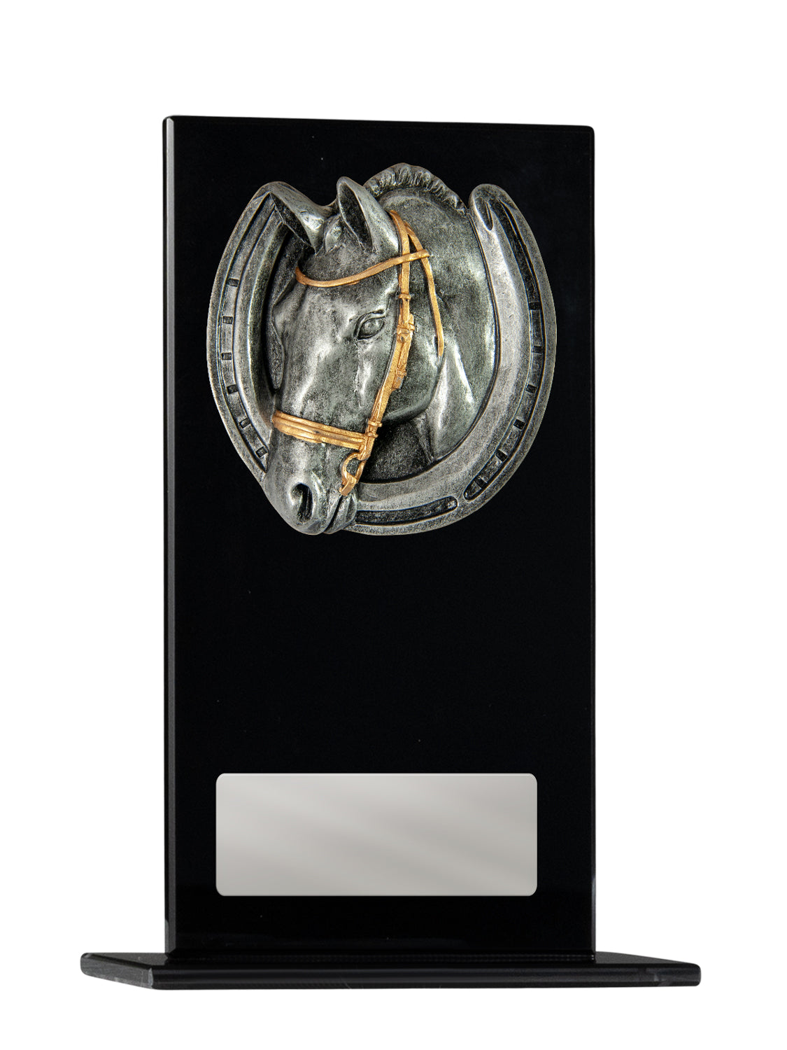 1215BKE-RI29G Black Glass Series-Horses